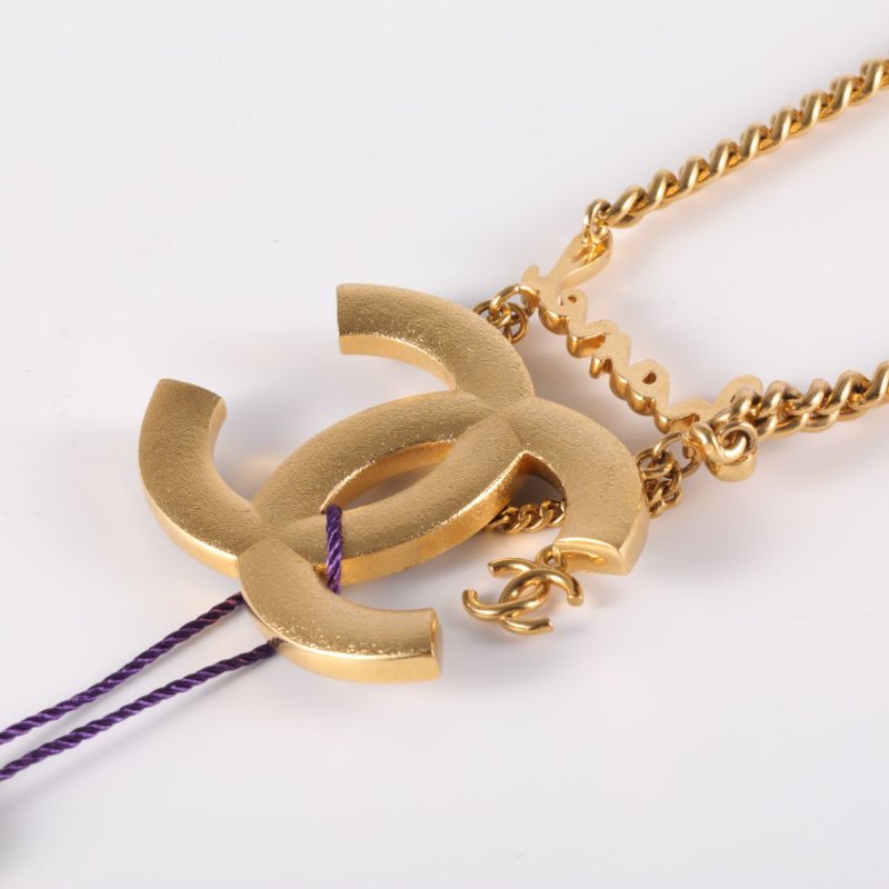 CHANEL 合金24C滿天星大雙C吊墜項鏈王一博同款項鍊-2