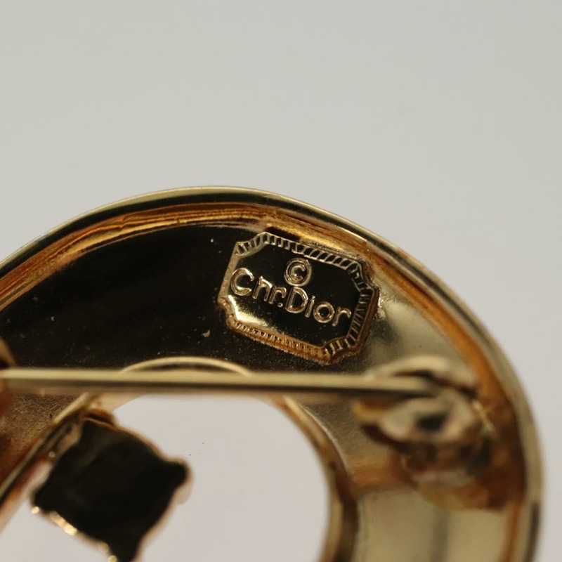 【日本直送】Christian Dior 金屬胸針 2 件組 金色 Auth bs29193-8