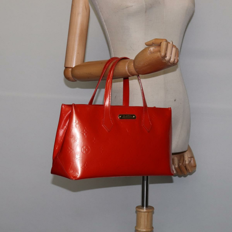 【日本直送】路易威登 Monogram Vernis Wilshire PM 手袋 橙色日落色 M93644 正品 143951-20