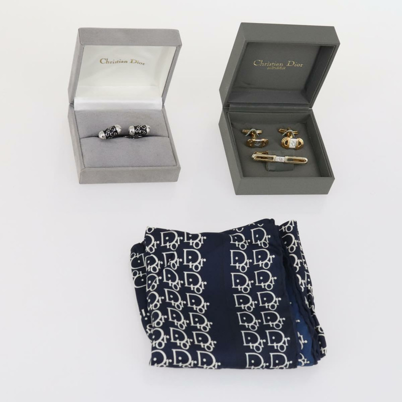 【日本直送】Christian Dior 金屬手鐲 3 件組 銀色/金色 正品 143380-14