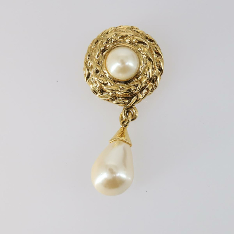 【日本直送】SAINT LAURENT 項鍊胸針金屬兩件套 金色 Auth bs29380-5