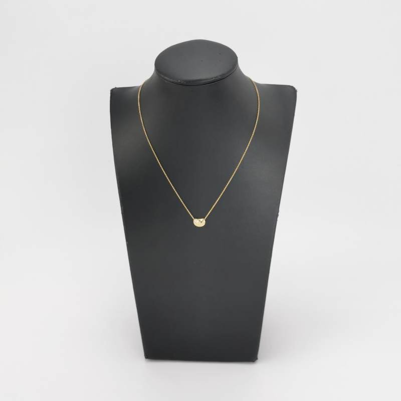 Tiffany & Co.Elsa Peretti18K黃金Bean Design項鍊 長41.5cm-1