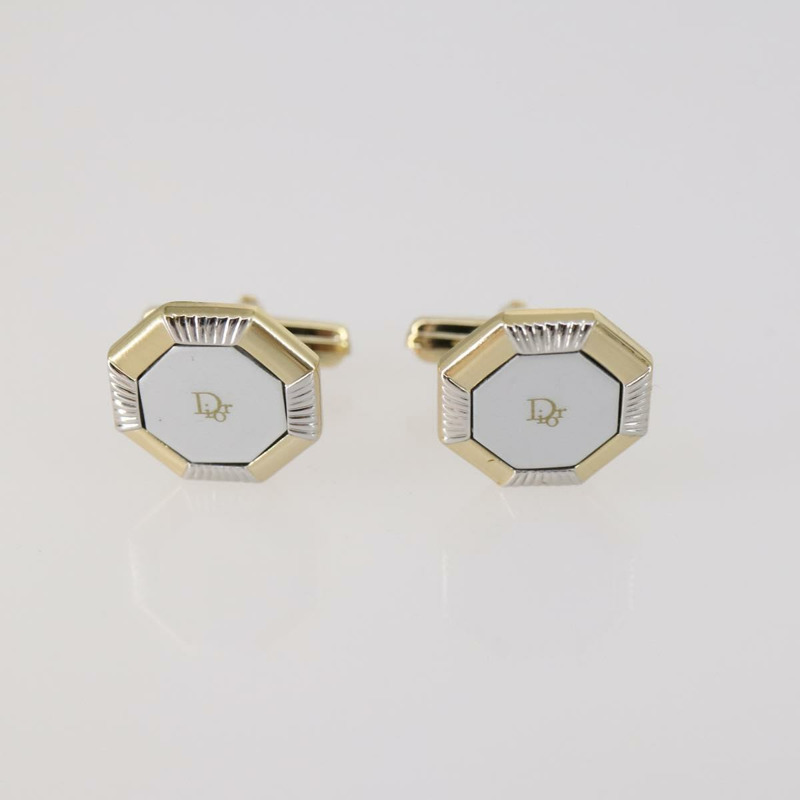 【日本直送】Christian Dior 領帶夾金屬袖扣 2 件套 金色 正品 146047-10