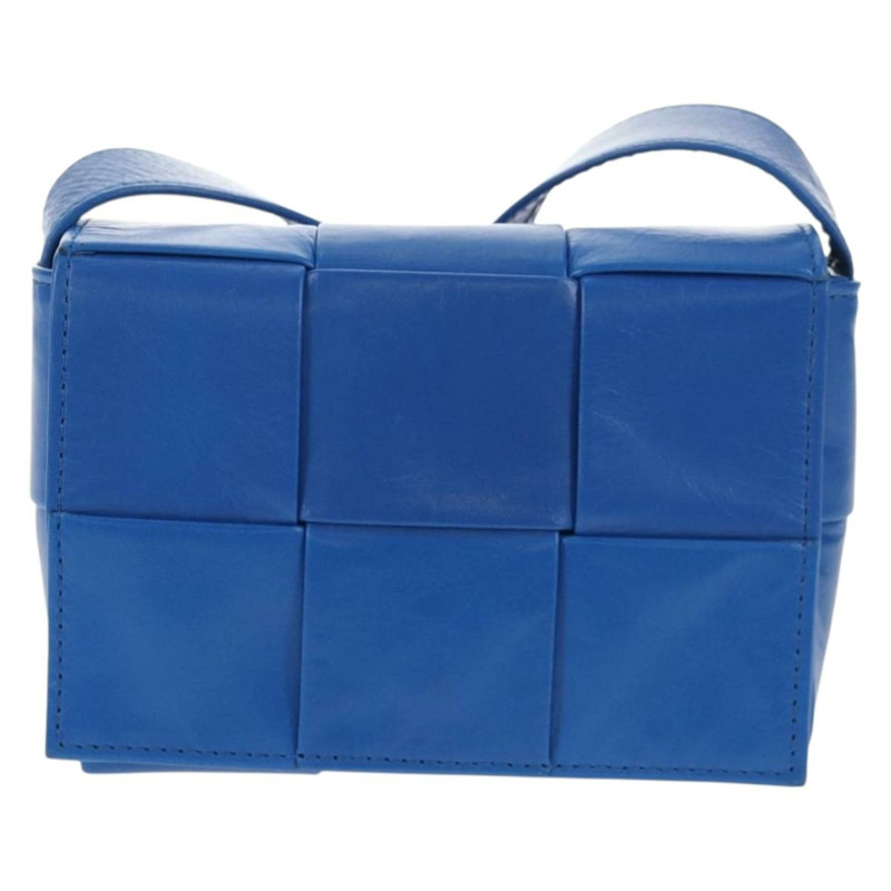 【日本直送】BOTTEGA VENETA MAXI INTRECCIATO 卡式肩背包皮革藍正品 146045V-12