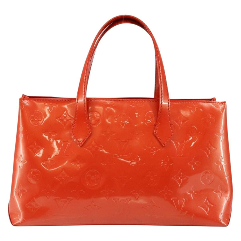 【日本直送】路易威登 Vernis Bluebird Wilshire PM 手袋 橙色日落色 M93644 正品 146475-1