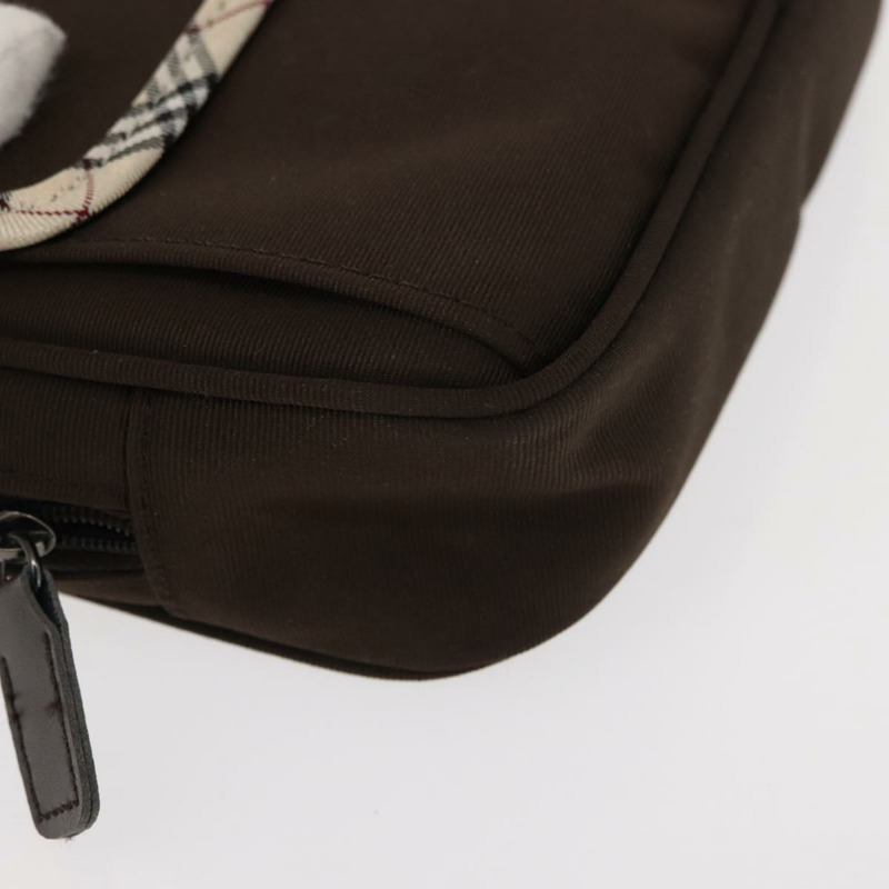 【日本直送】BURBERRY Nova 格紋手帕袋帆布兩件套 棕色 米色 正品 am9497-7