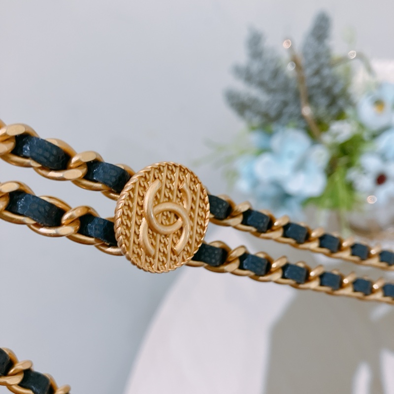 TK1867 CHANEL 香奈兒翻蓋式長銀包連金幣鏈帶包包22A TWIST YOUR BUTTONS CAVIAR WALLET ON CHAIN-16