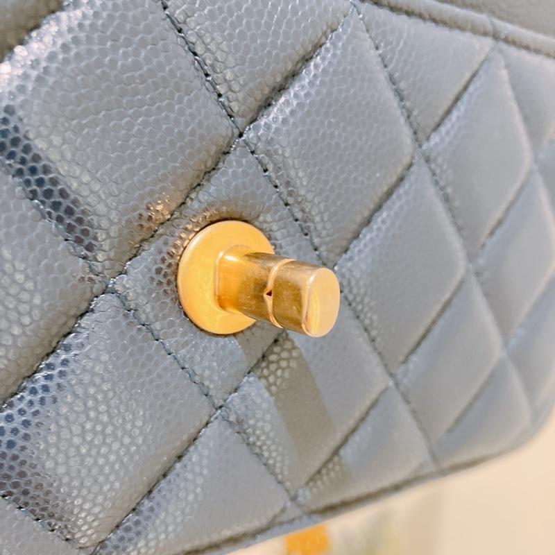 TK1867 CHANEL 香奈兒翻蓋式長銀包連金幣鏈帶包包22A TWIST YOUR BUTTONS CAVIAR WALLET ON CHAIN-28