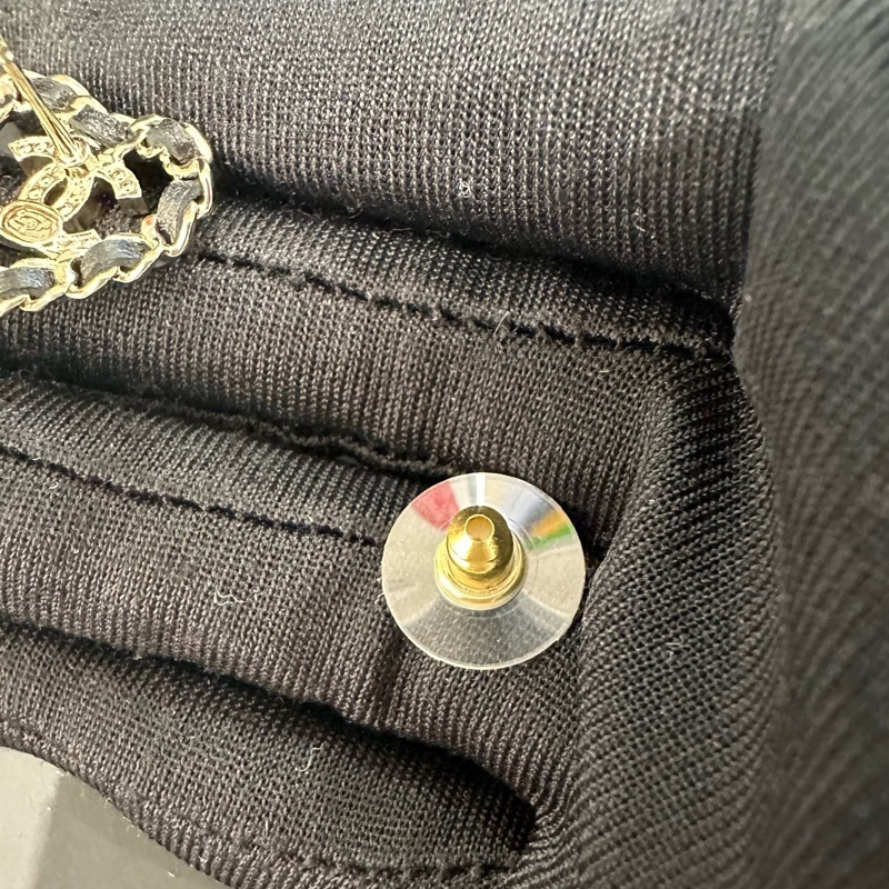 Chanel25b 皮穿鏈愛心雙c耳釘 昆凌同款-10