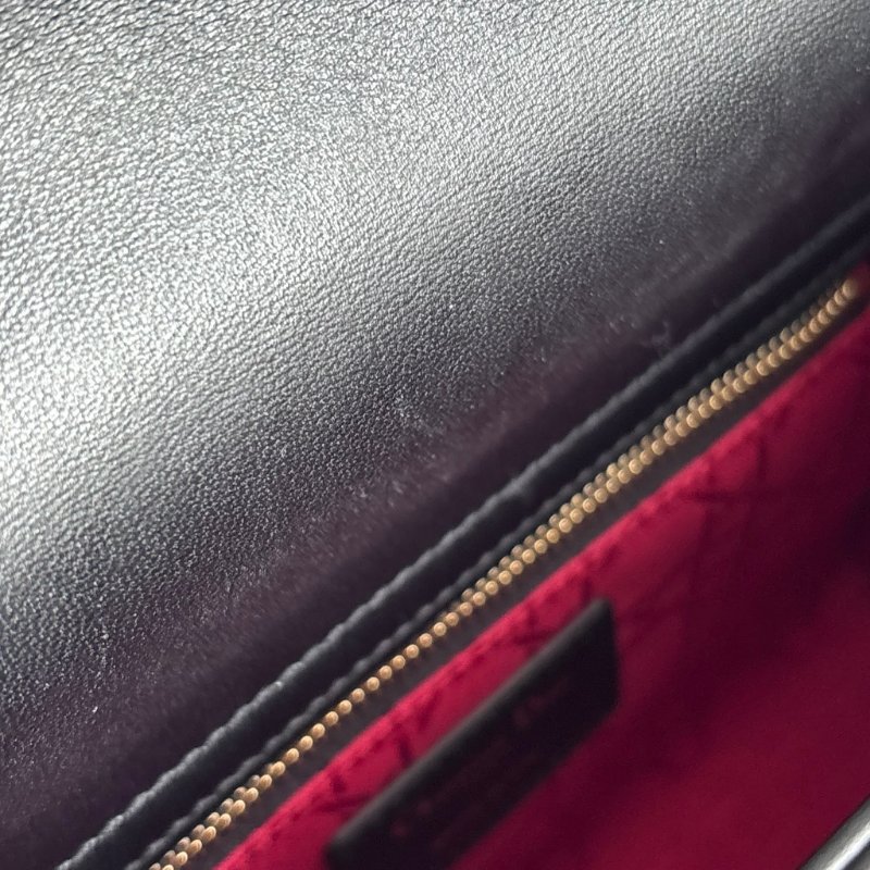 ::Christain Dior:: Lady Dior My ABCDior 小型包款 黛妃包 黑色手提包 斜背包 Cannage 籐格紋羊皮-22