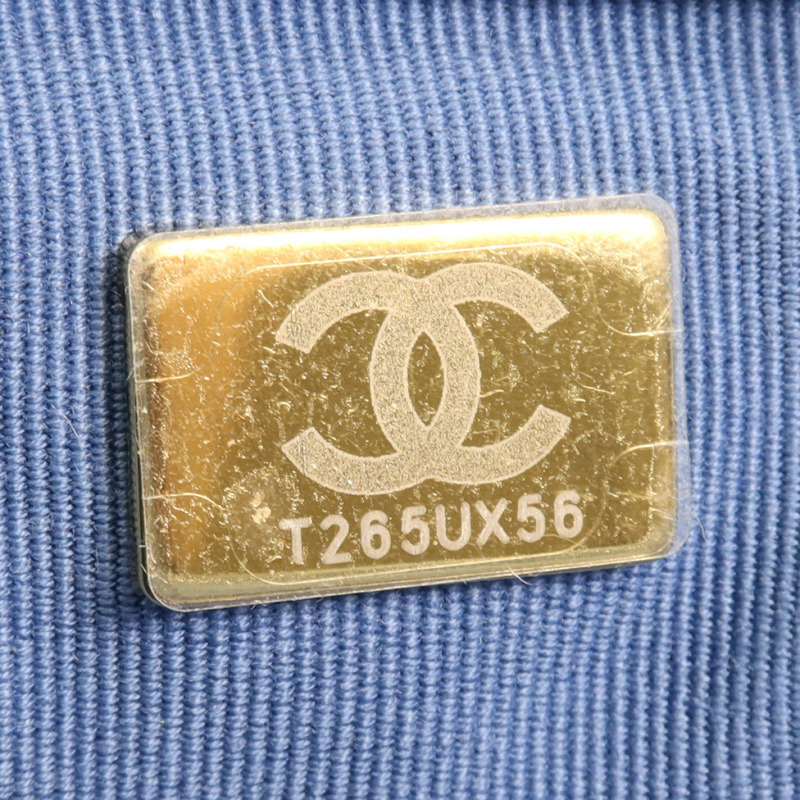 CHANEL 牛仔布Hobo Hand Bag金扣手挽肩背兩用袋-11