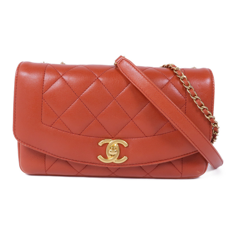 CHANEL 牛皮皮革Chain Shoulder Bag金扣鏈帶肩背袋-0