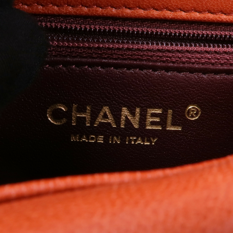 CHANEL 牛皮皮革Chain Shoulder Bag金扣鏈帶肩背袋-5