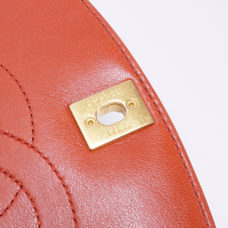 CHANEL 牛皮皮革Chain Shoulder Bag金扣鏈帶肩背袋-10