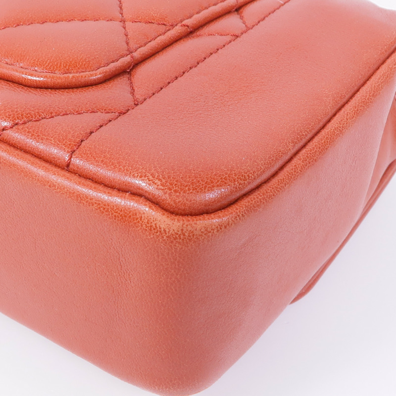 CHANEL 牛皮皮革Chain Shoulder Bag金扣鏈帶肩背袋-13