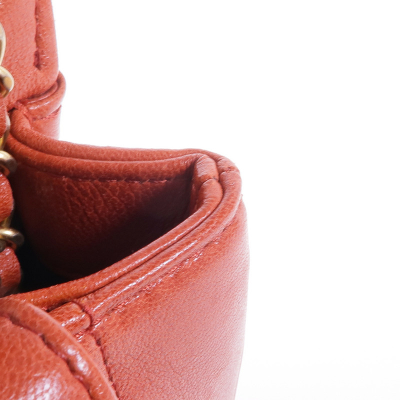 CHANEL 牛皮皮革Chain Shoulder Bag金扣鏈帶肩背袋-19