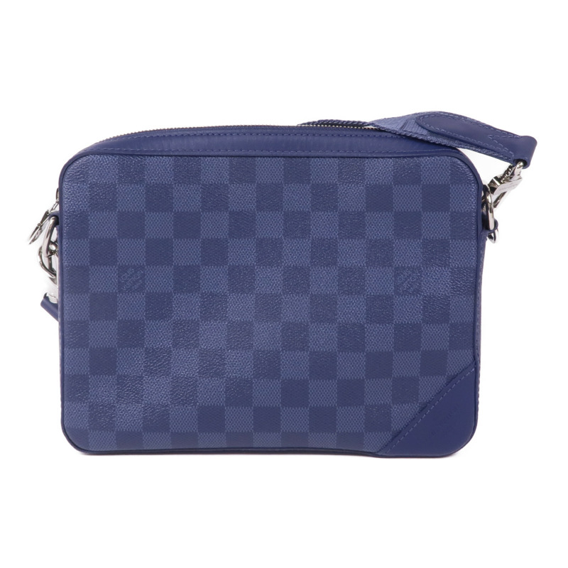 LOUIS VUITTON Damier Squared Trio Shoulder Bag銀扣肩背袋-1