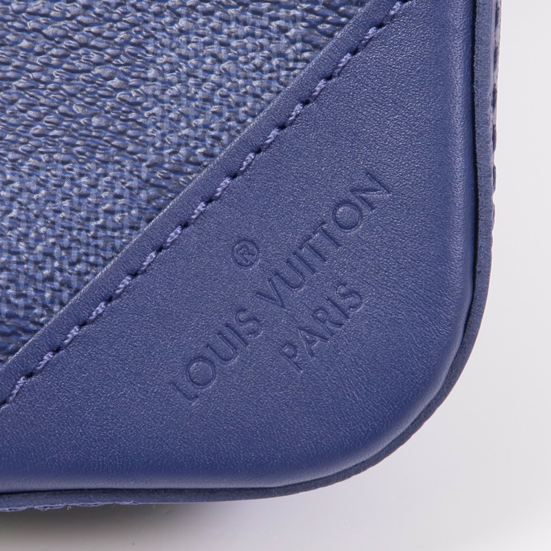 LOUIS VUITTON Damier Squared Trio Shoulder Bag銀扣肩背袋-7