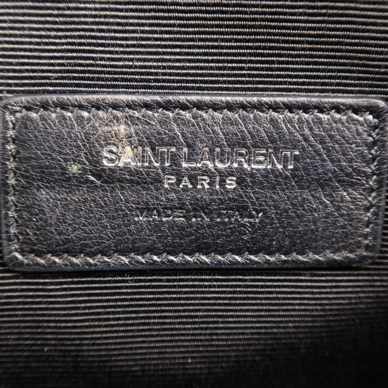 SAINT LAURENT 羊皮皮革Hand Bag銀扣手拿包-5