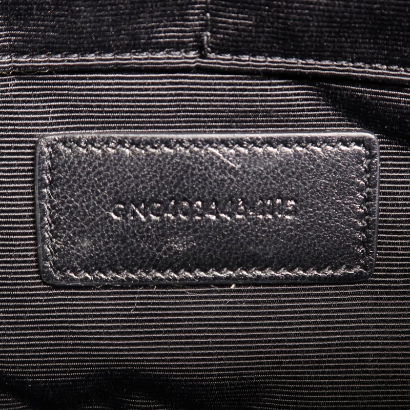 SAINT LAURENT 羊皮皮革Hand Bag銀扣手拿包-6