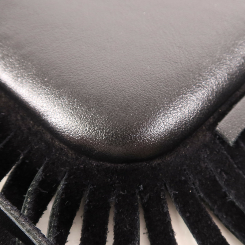 SAINT LAURENT 羊皮皮革Hand Bag銀扣手拿包-10