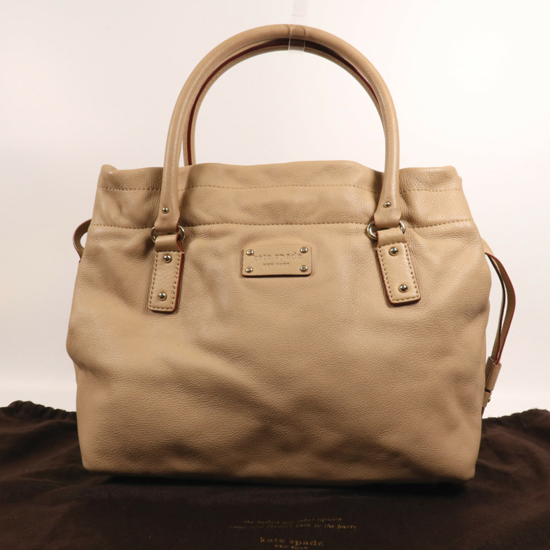 Kate Spade 牛皮皮革Tote Bag金扣手挽袋-20