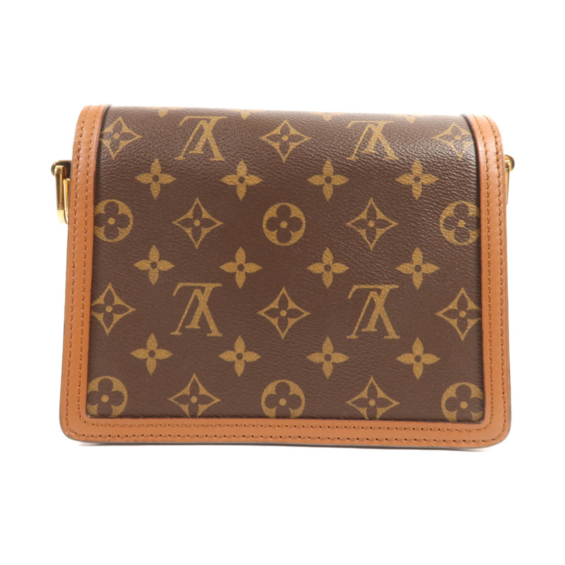 LOUIS VUITTON Monogram Reverse Mini Dauphine金扣肩背袋-1
