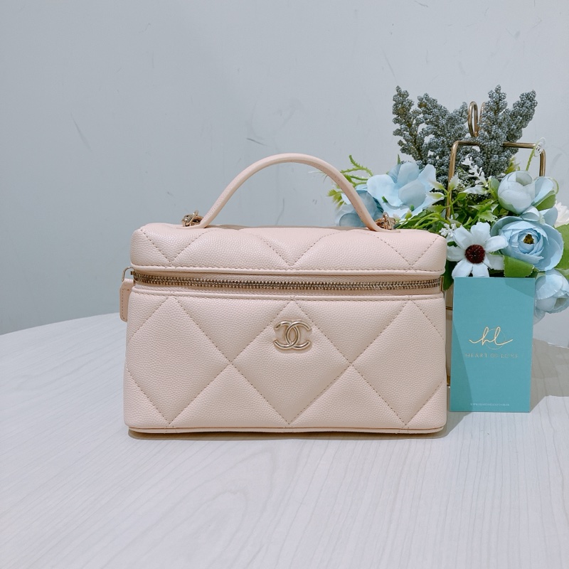 TK1869 CHANEL 香奈兒經典大菱格鏈帶梳妝包包LP VANITY WITH CHAIN BAG CAVIAR-0