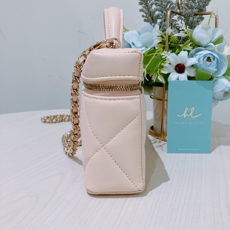 TK1869 CHANEL 香奈兒經典大菱格鏈帶梳妝包包LP VANITY WITH CHAIN BAG CAVIAR-2