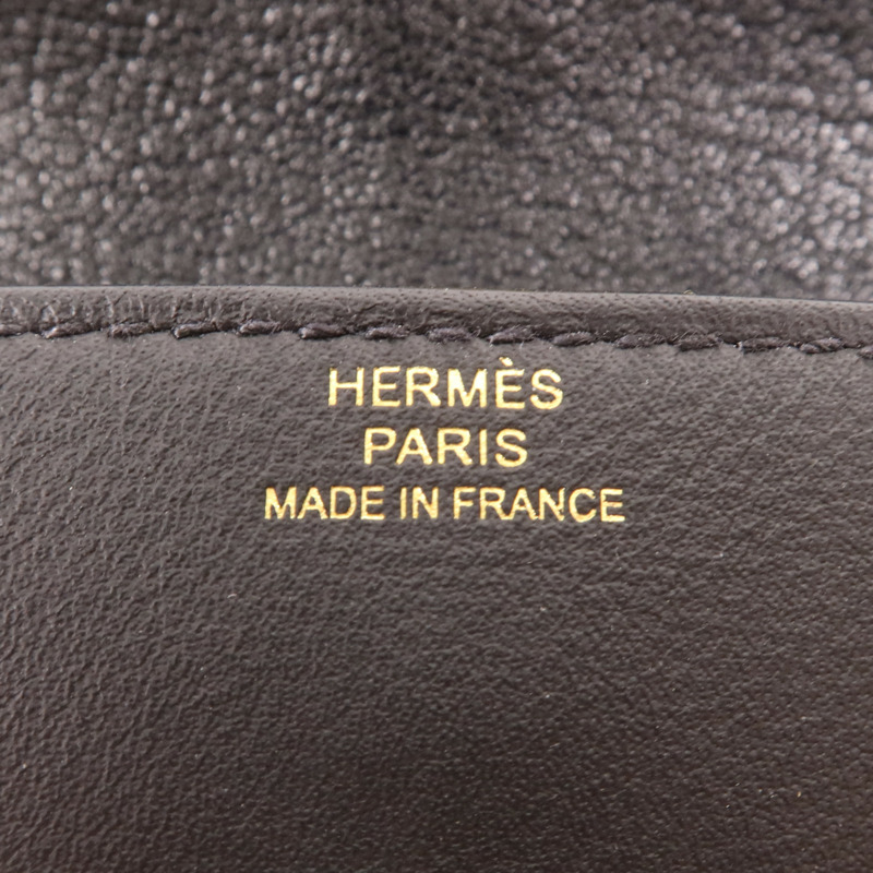 HERMES Swift皮革Glenan Compact Wallet金扣錢包-5