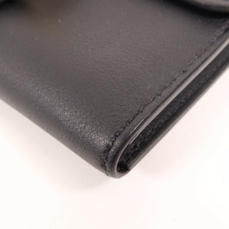 HERMES Swift皮革Glenan Compact Wallet金扣錢包-8