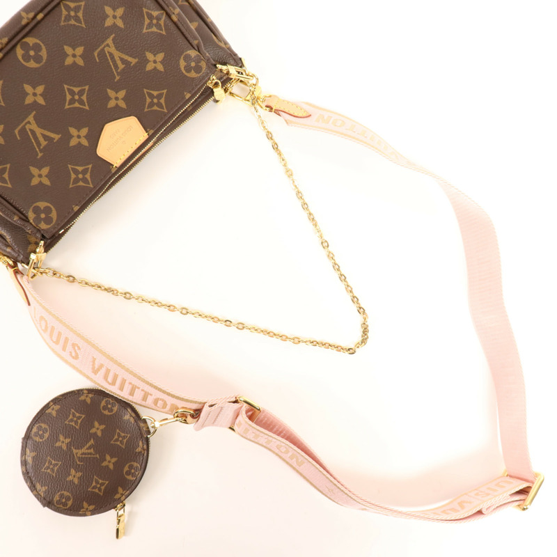 LOUIS VUITTON Monogram Multi Pochette Accessoires金扣手挽肩背兩用袋-7