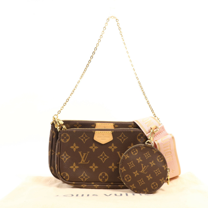 LOUIS VUITTON Monogram Multi Pochette Accessoires金扣手挽肩背兩用袋-8