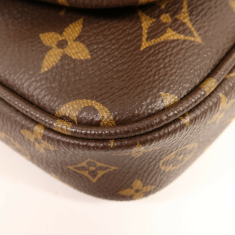LOUIS VUITTON Monogram Multi Pochette Accessoires金扣手挽肩背兩用袋-10
