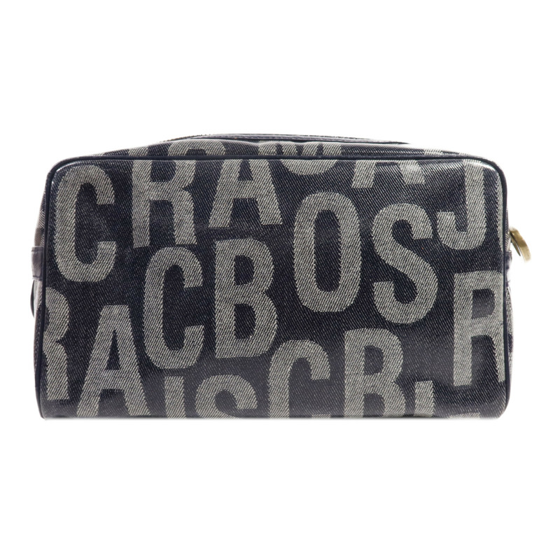 MARC BY MARC JACOBS 塗層帆布Pouch金扣手拿包-1