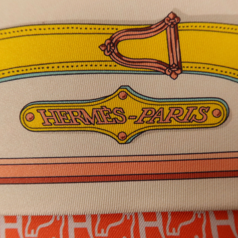 HERMES 絲質Maxi Twilly絲巾-4