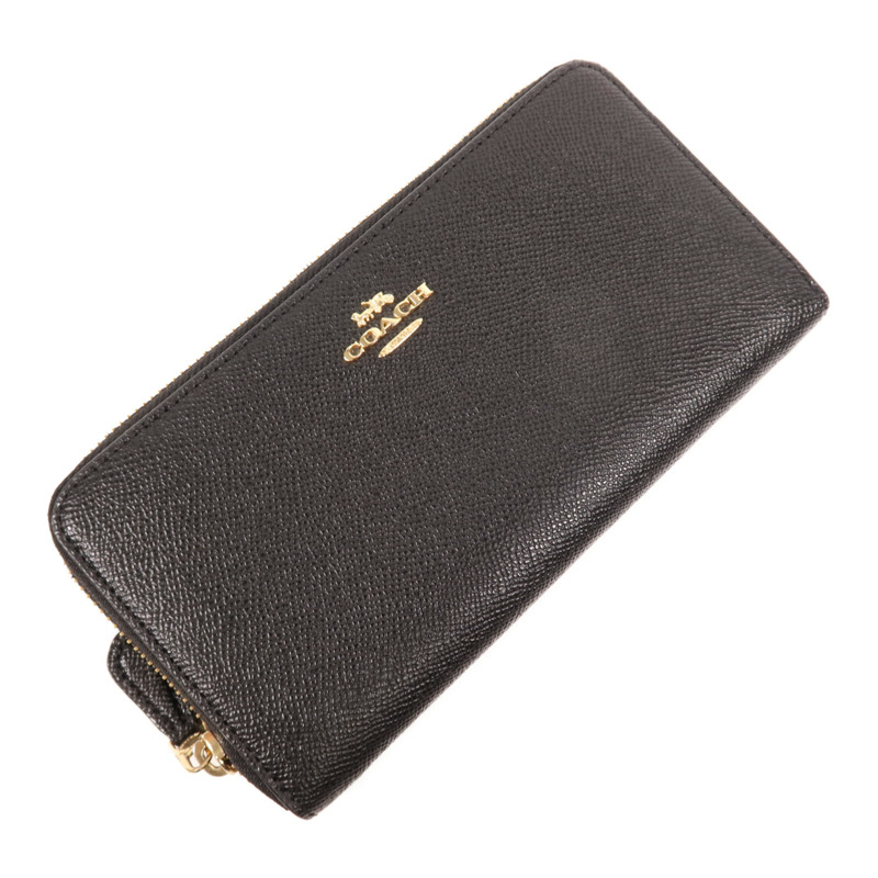 COACH 牛皮皮革Long Wallet金扣長錢包-2