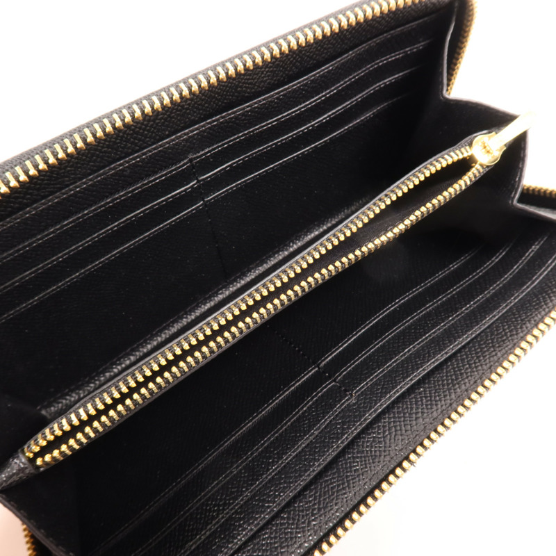 COACH 牛皮皮革Long Wallet金扣長錢包-4