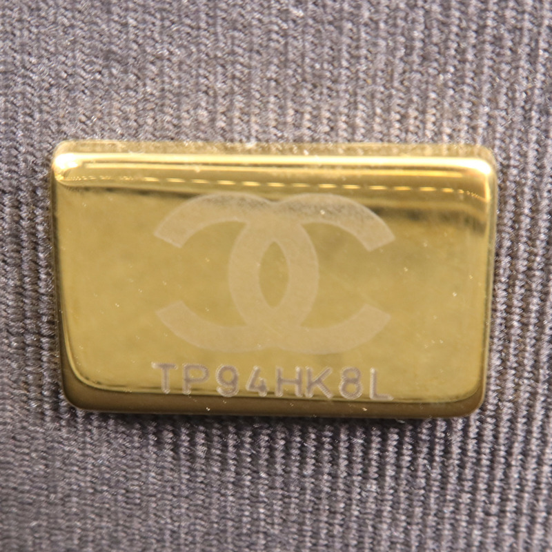 CHANEL 羊皮皮革Shoulder Bag金扣手挽肩背兩用袋-11