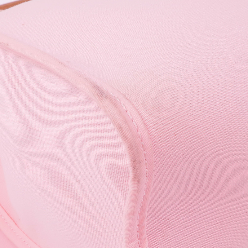 HERMES 帆布Herbag PM銀扣手挽肩背兩用袋Rose Sakura-11