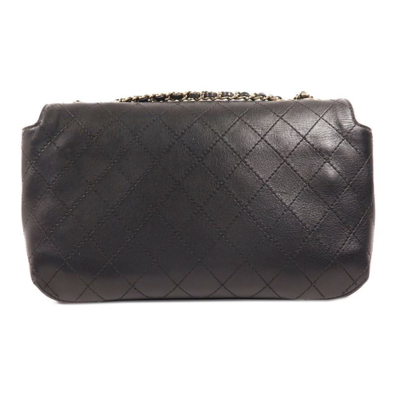 CHANEL 牛皮皮革Chain Shoulder金扣鏈帶肩背袋-1