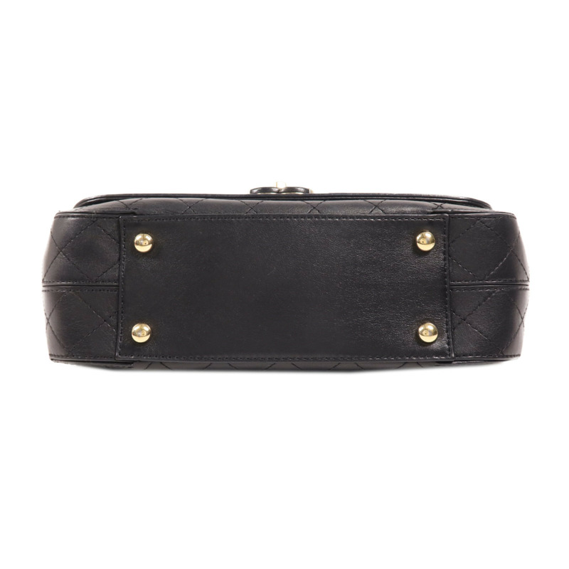 CHANEL 牛皮皮革Chain Shoulder金扣鏈帶肩背袋-3