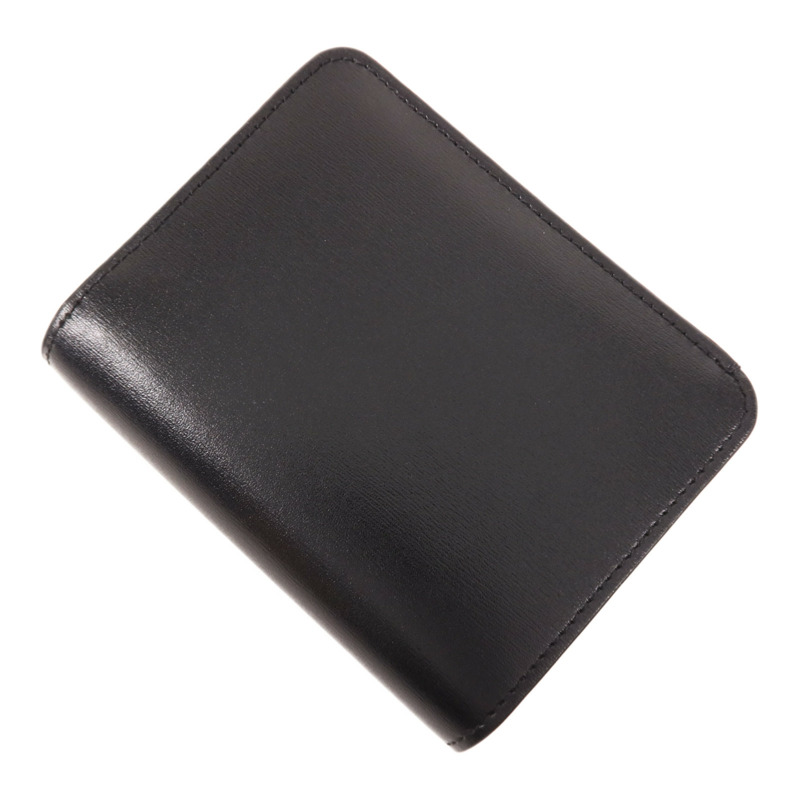 CELINE 牛皮皮革Triomphe Compact Wallet金扣錢包-3