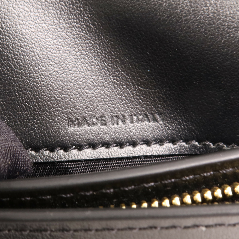 CELINE 牛皮皮革Triomphe Compact Wallet金扣錢包-7