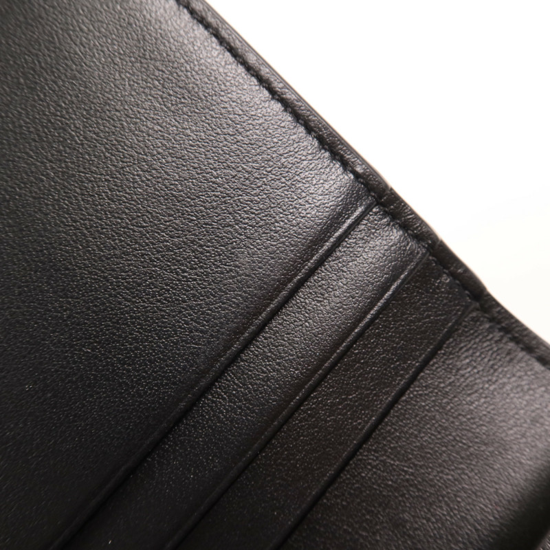 CELINE 牛皮皮革Triomphe Compact Wallet金扣錢包-14