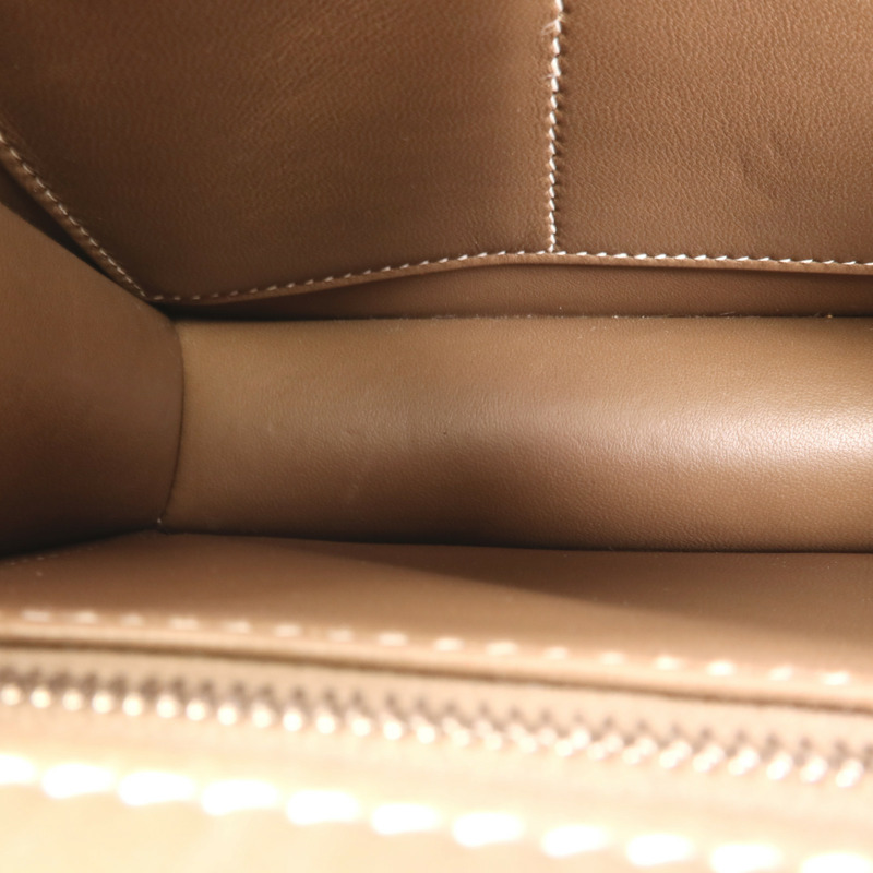 HERMES Epsom皮革Constance 24銀扣肩背袋Etoupe-18