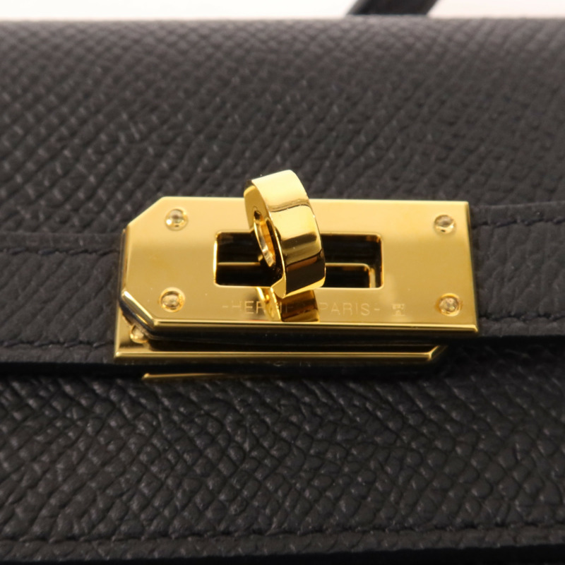 HERMES Epsom皮革Kelly To Go金扣肩背袋-7