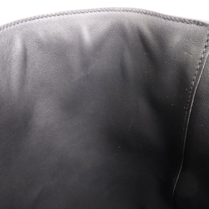 HERMES Evercolor皮革Licol 19手挽肩背兩用袋Noir-13