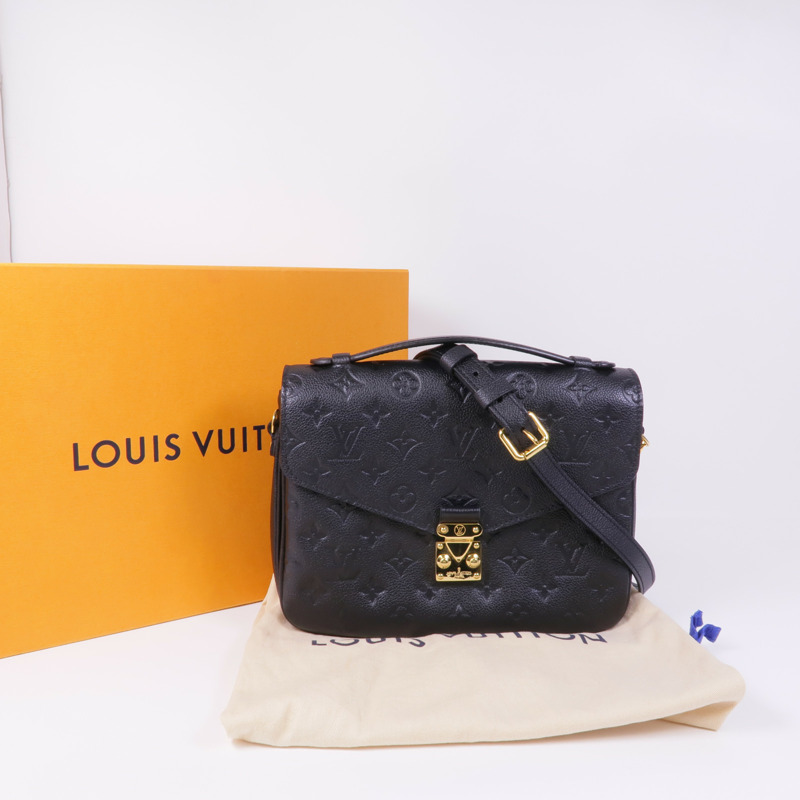 LOUIS VUITTON Monogram Empreinte Pochette Metis金扣手挽肩背兩用袋-9