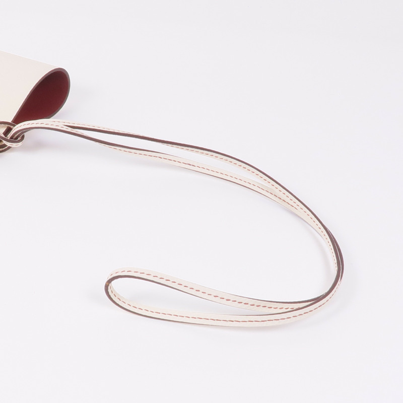 HERMES Epsom皮革H Sellier Glasses Case銀扣眼鏡盒Craie-8